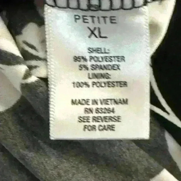 Roz & Ali Black & White Floral Print Midi Dress - Picture 6 of 7